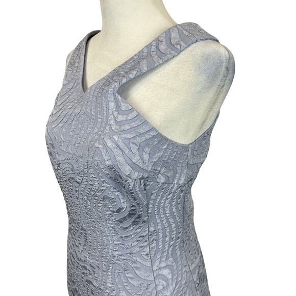 O. Suzanne Dress Women 4 Textured Periwinkle Blue Bodycon Party Gala  Cocktail - Picture 3 of 16